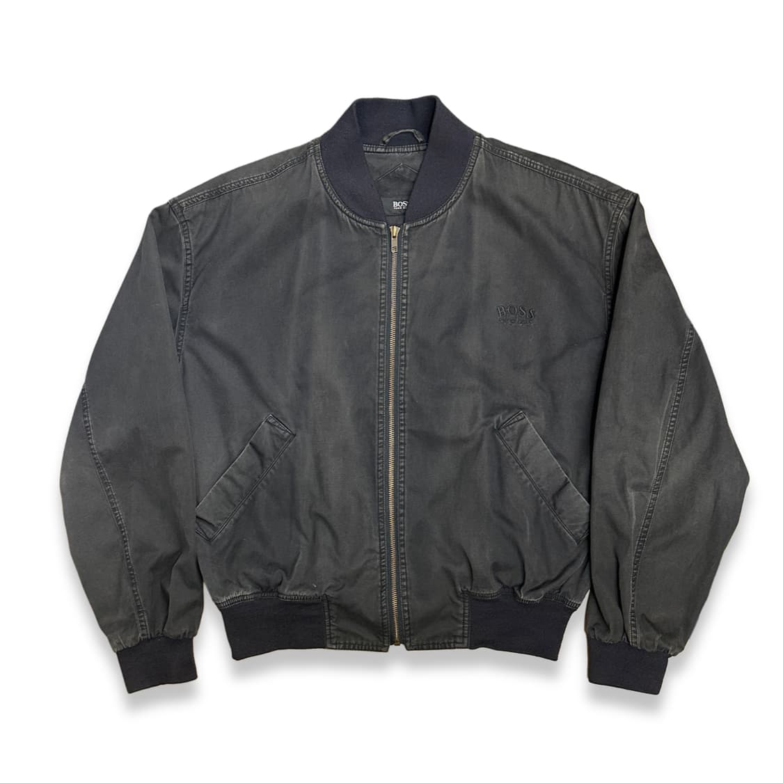 90s HUGO BOSS 페이디드 봄버 자켓 XL 상품이미지1