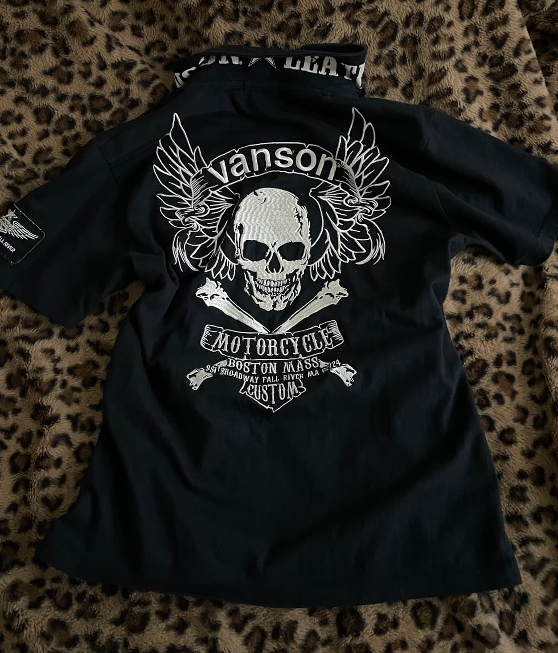 Vanson 벤슨 카라티 해골 skull punk 상품이미지1