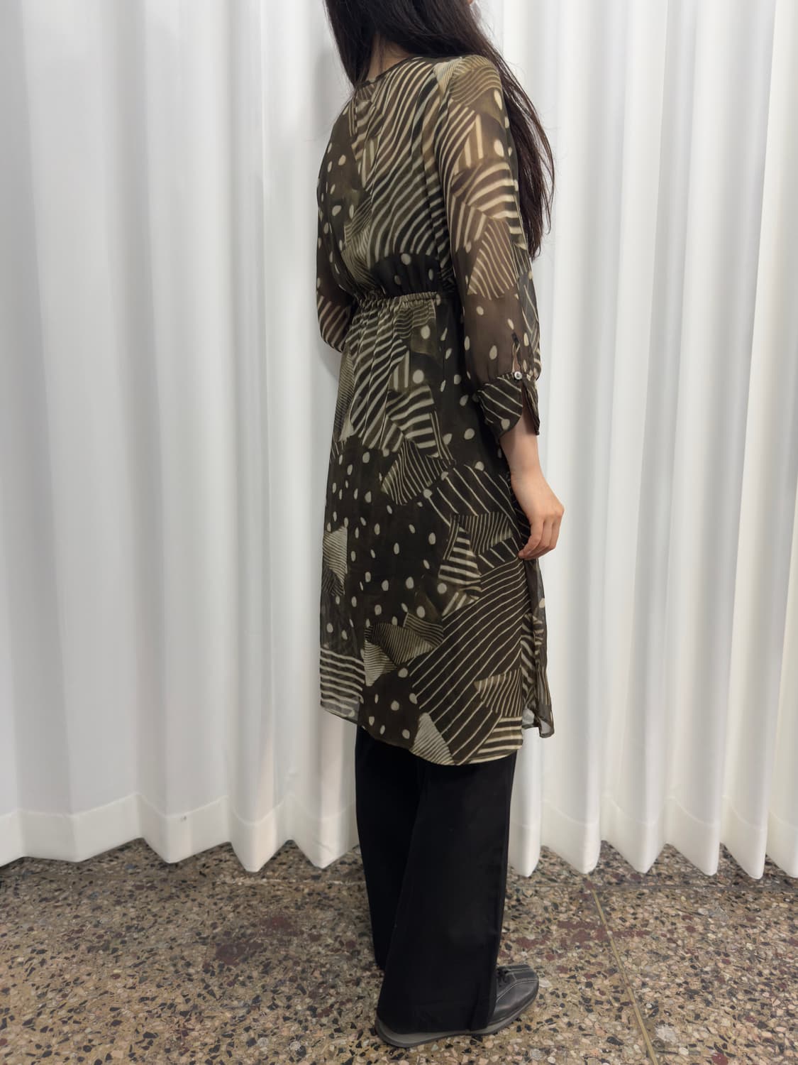 seethrough blouse  상품이미지4