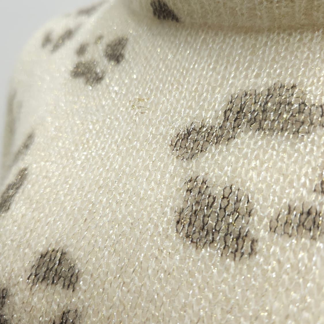 모헤어 레오파드 골드펄 하이넥 니트 상품이미지6