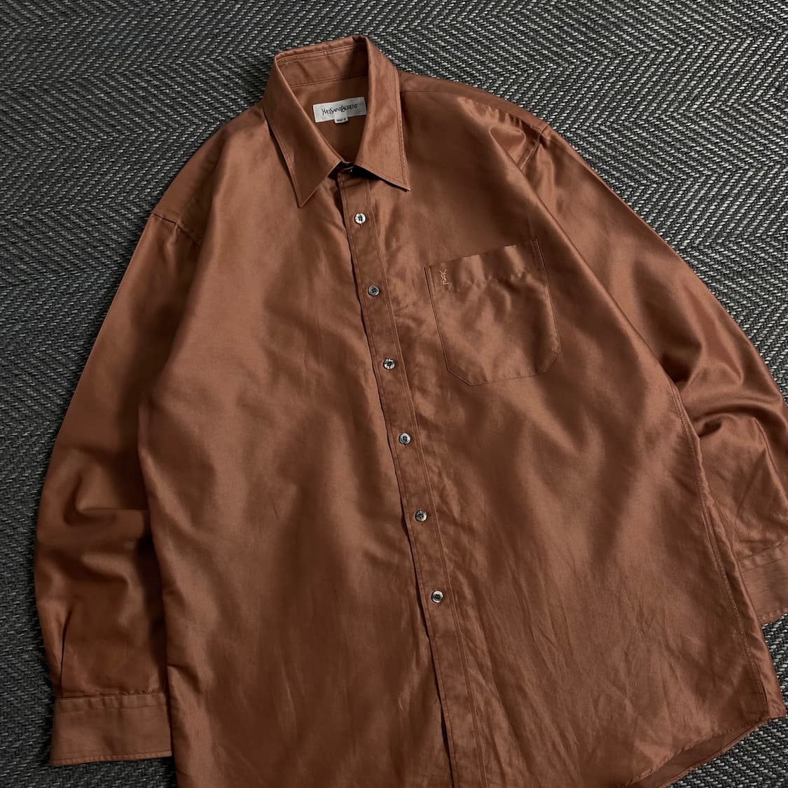 90s 입생로랑 아카이브 자수로고 셔츠y 3895 상품이미지1