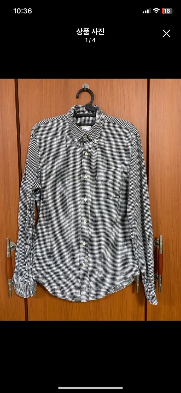 [CLUB MONACO] 클럽모나코 린넨 깅엄셔츠 S사이즈 상품이미지1