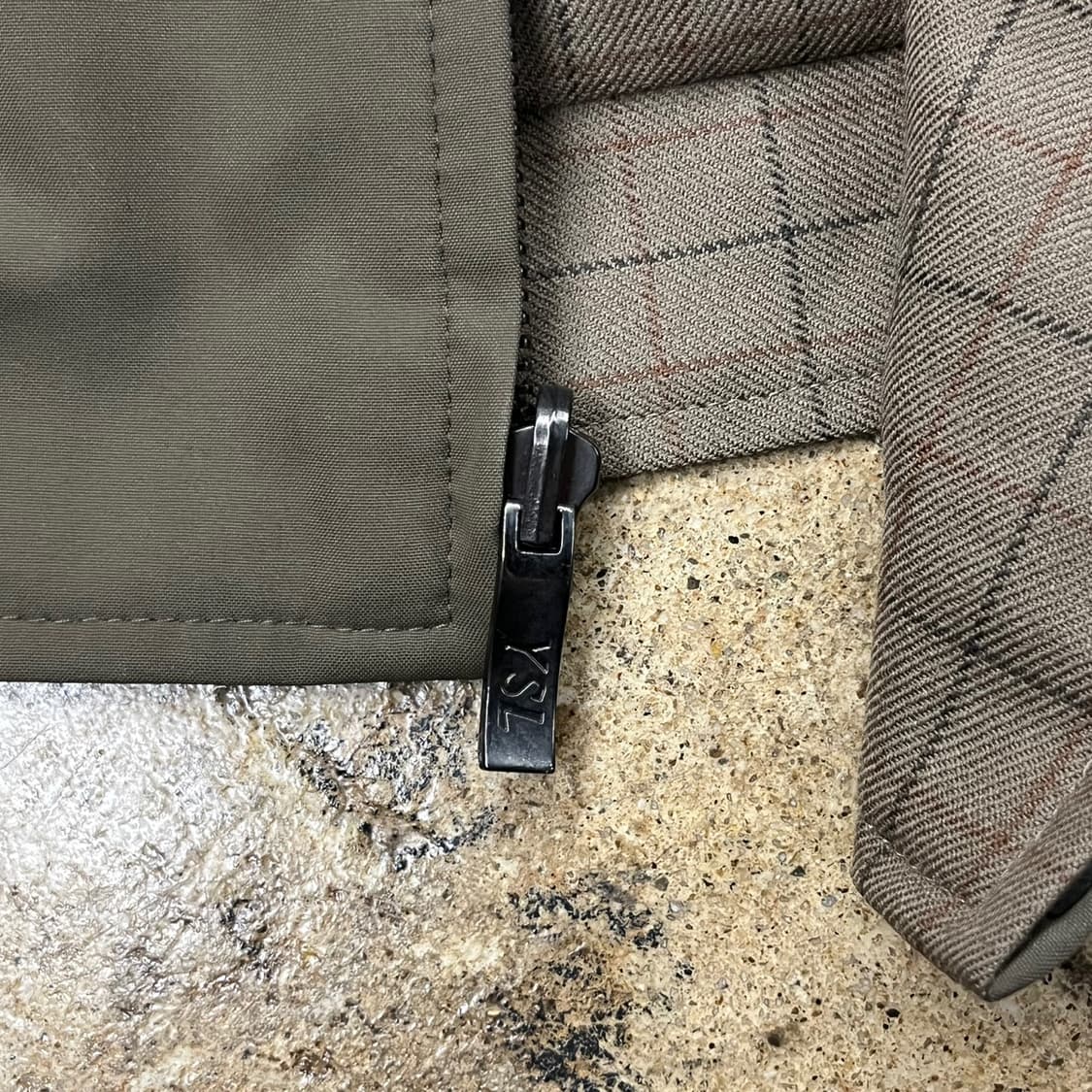 [정품/100] YSL 입생로랑 체크 패턴 양면 자켓 b18 상품이미지9