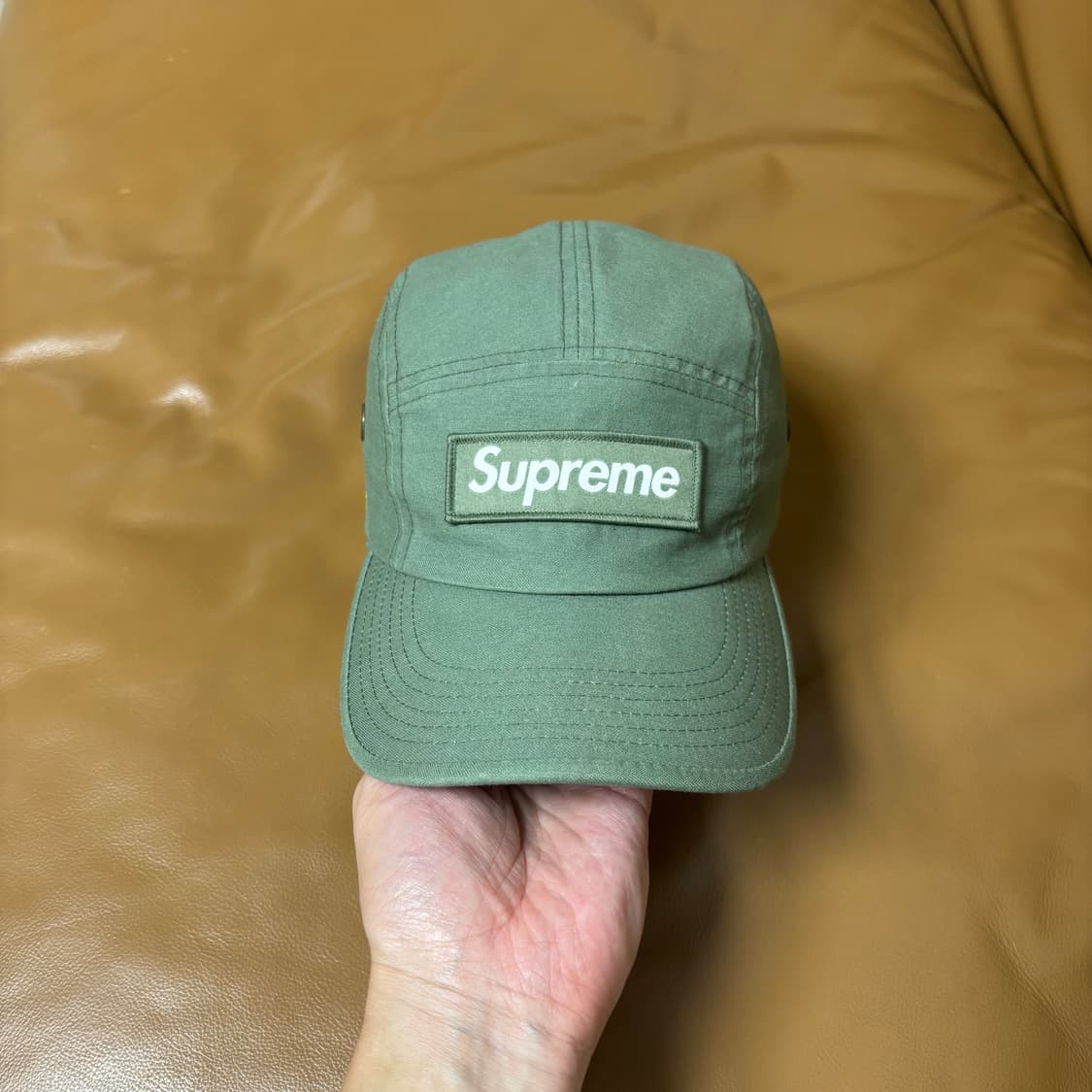 Supreme 슈프림 21ss 밀리터리 워시드 카키 캠프캡 모자 상품이미지2