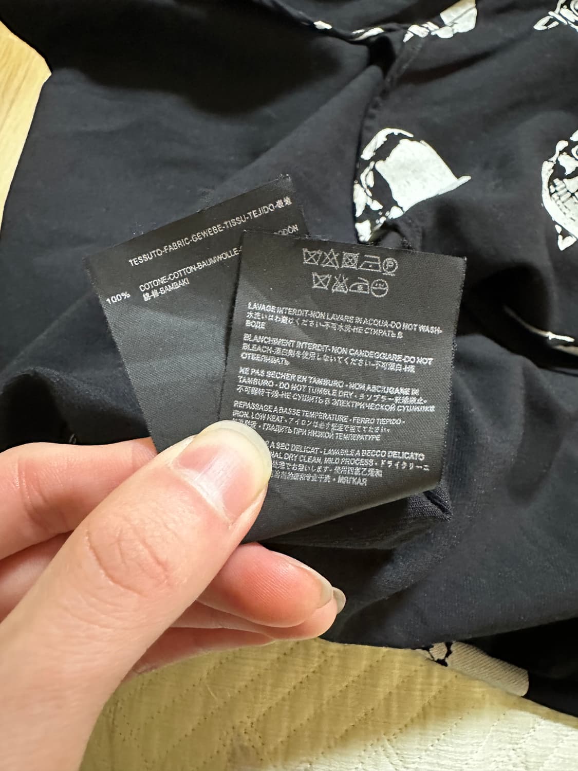 생로랑 파리 스컬 패턴 셔츠 정품 상품이미지5