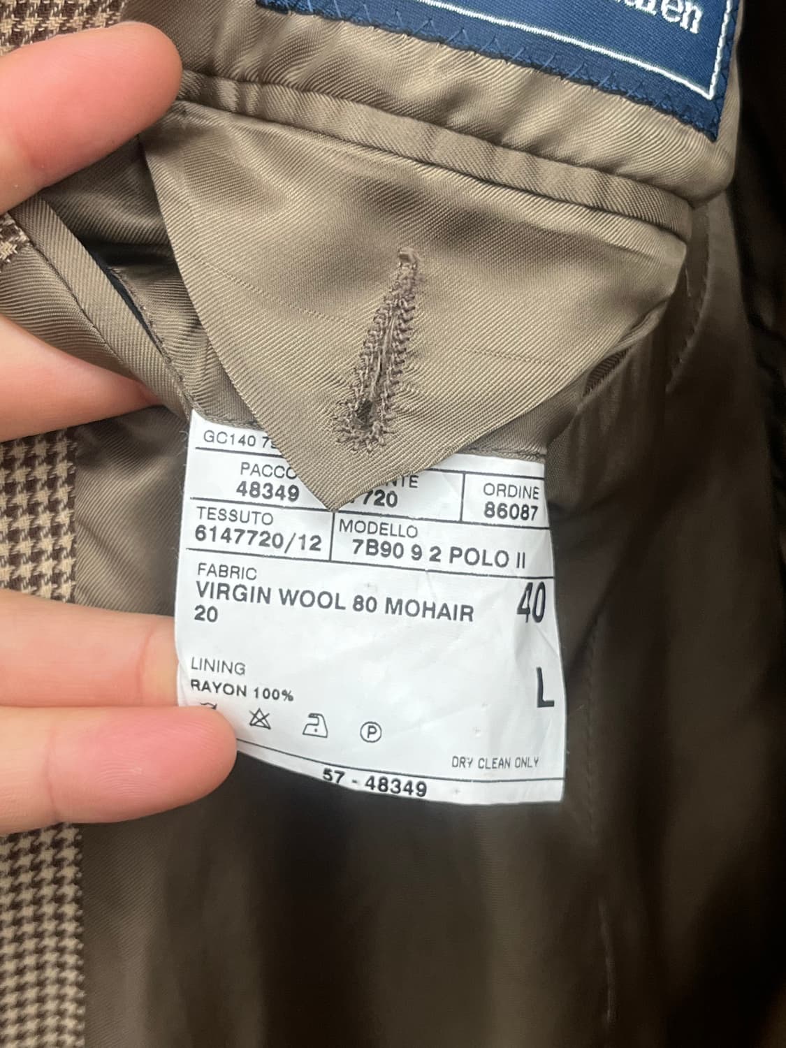 L) POLO HOUNDTOOTH WOOL / MOHAIR BLZER 상품이미지6