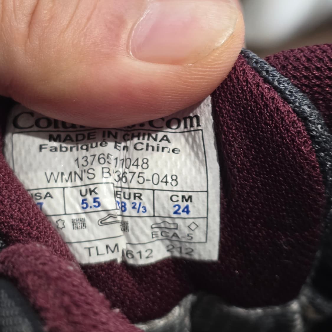 3q-18:컬럼비아 테크라이트 그레이 핑크 트레일 러닝화 (240mm) 상품이미지10