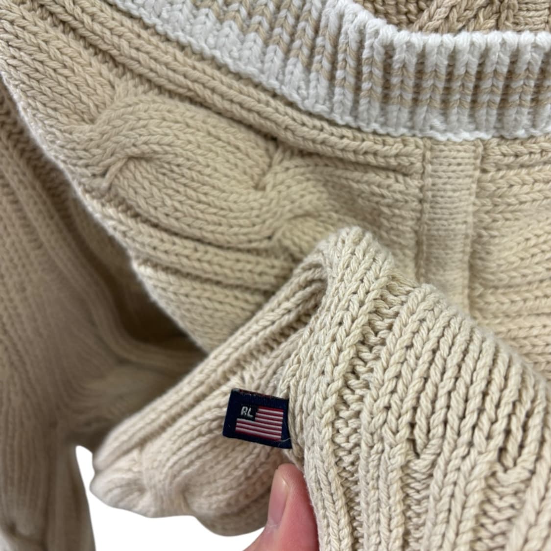 폴로랄프로렌진스 우먼 니트 투웨이 집업 상품이미지7