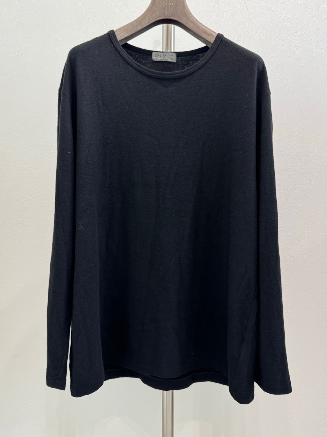 요지야마모토 뿌르옴므 오버사이즈 수퍼120 울 롱슬리브 상품이미지1