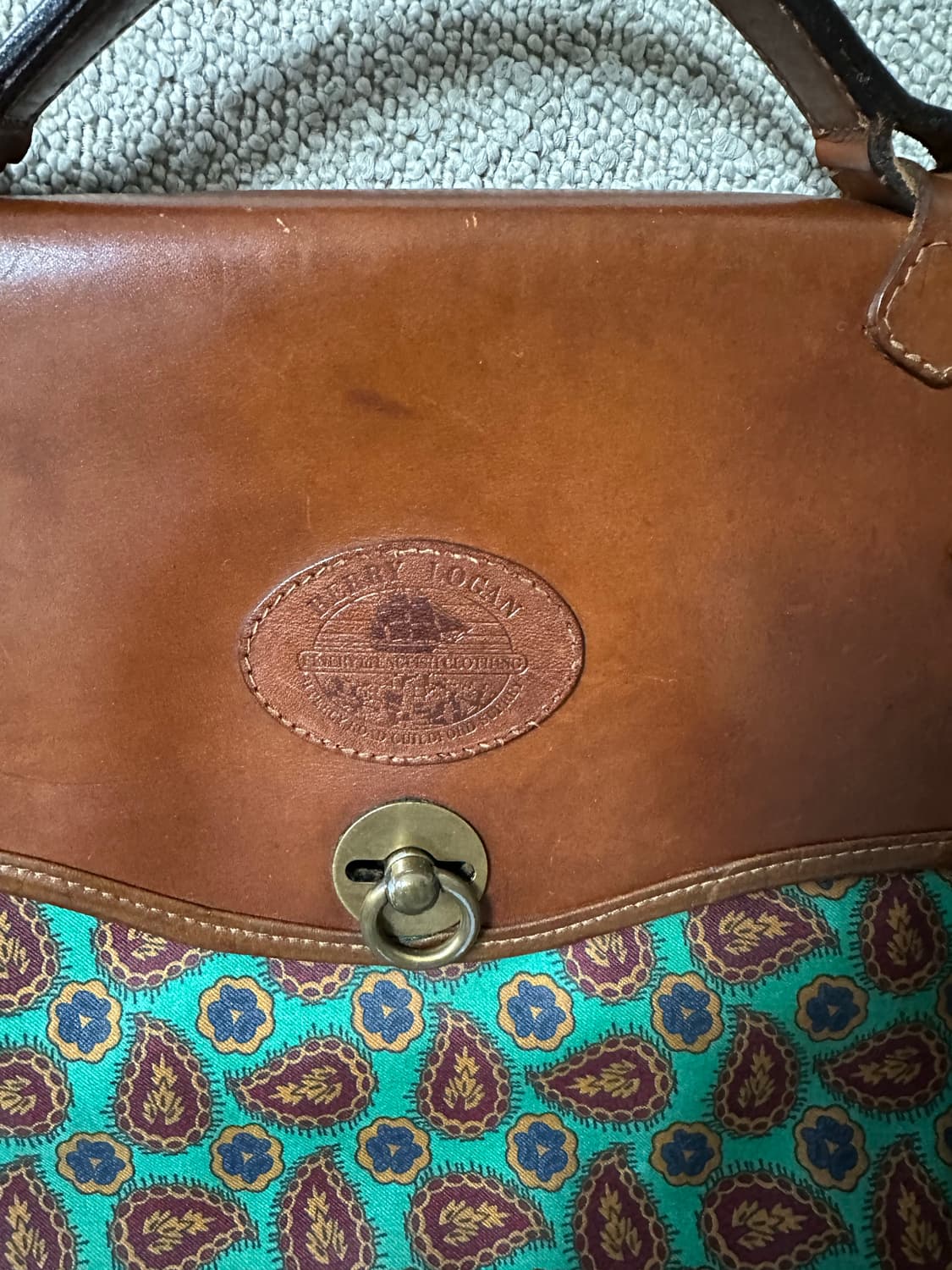 잉글랜드 헨리 로건 가죽 서류 가방 브라운 팝니다 상품이미지2