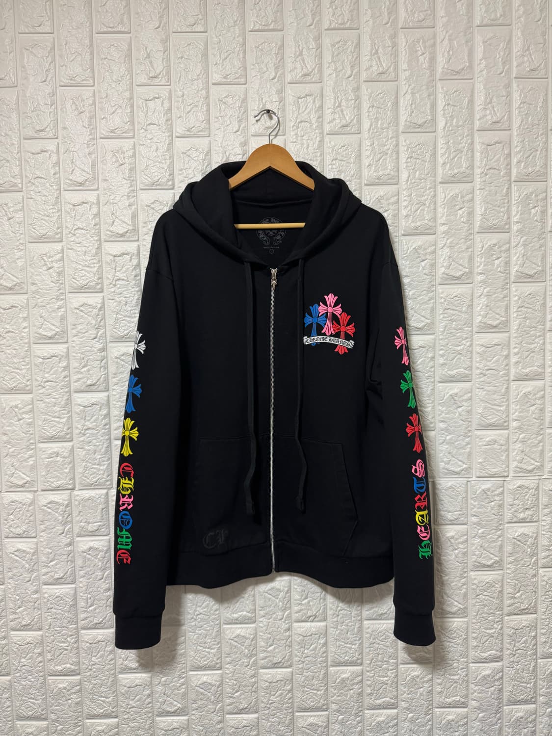 [L] 크롬하츠 멀티컬러 크로스 후드집업 상품이미지1