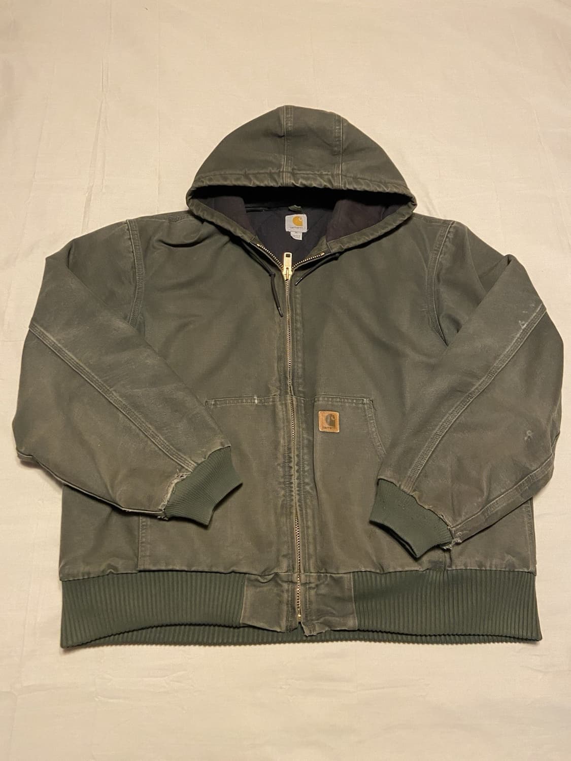 칼하트 J130 후드 자켓 모스그린 상품이미지1