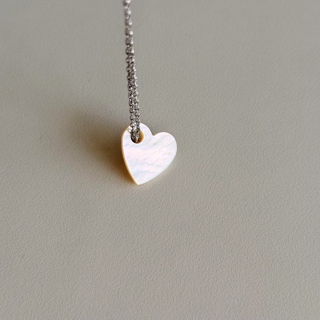 빈티지 디올 하트 자개 목걸이 상품이미지8