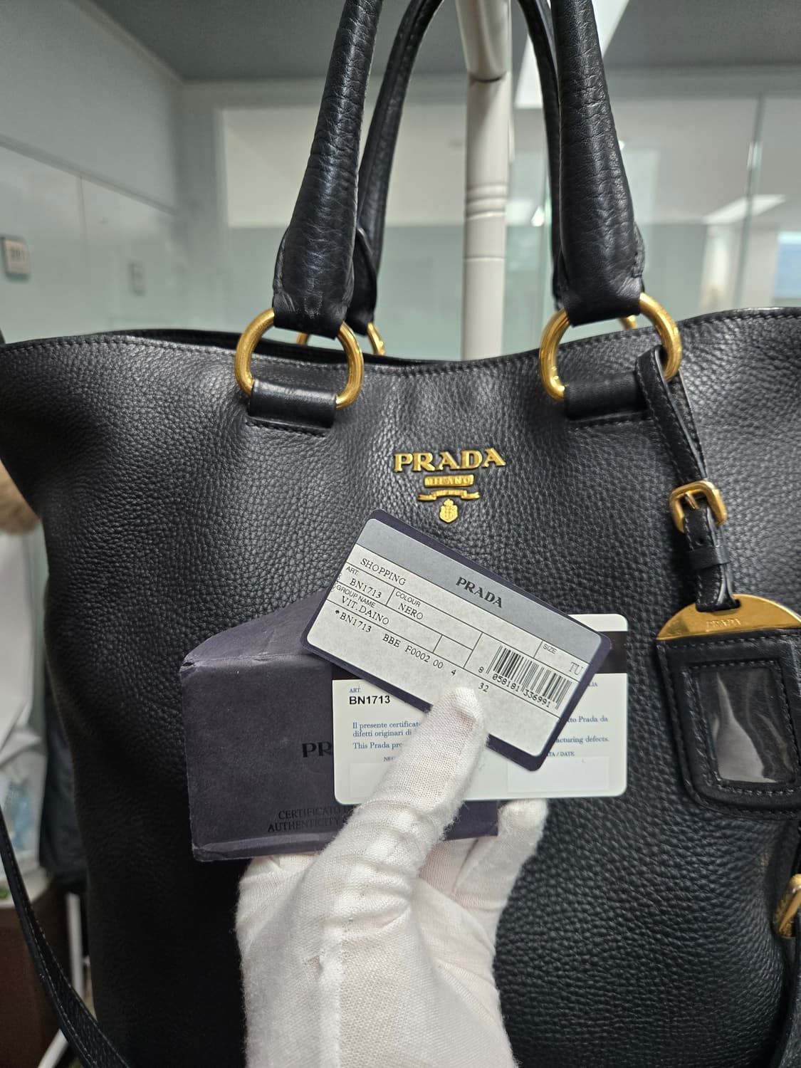 [특가][정품] 프라다 가죽 토트 숄더백 상품이미지2