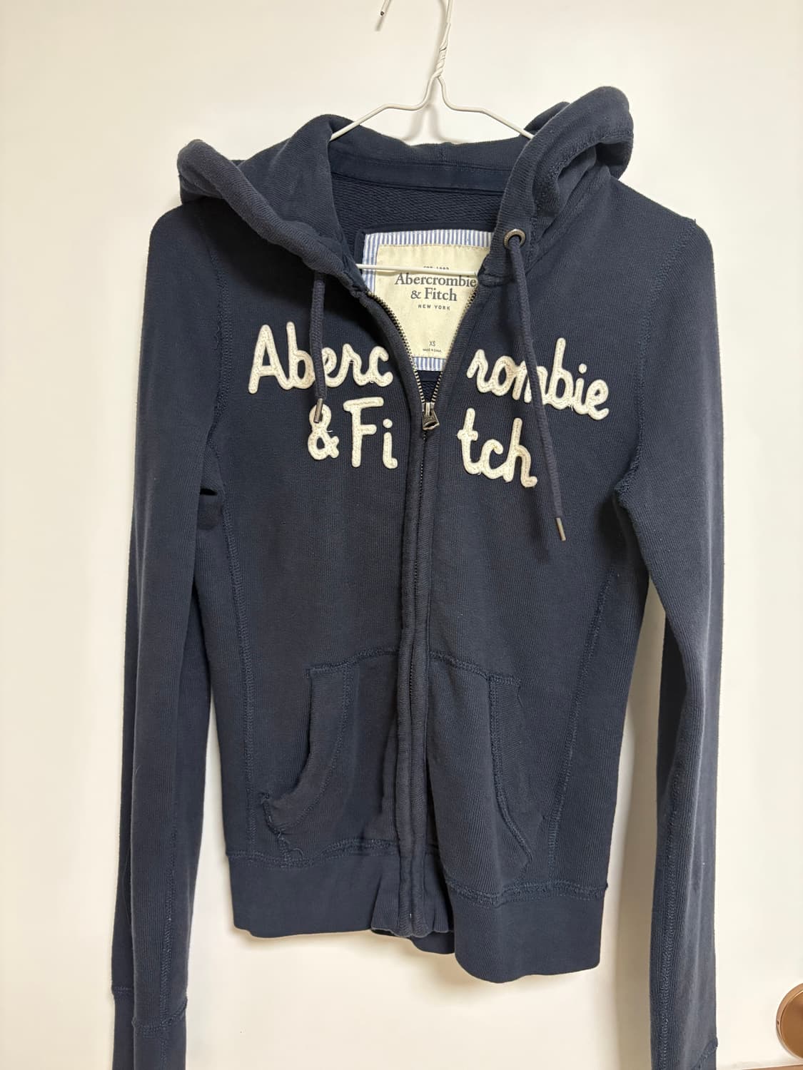 아베크롬비 후드집업 네이비 xs 상품이미지1
