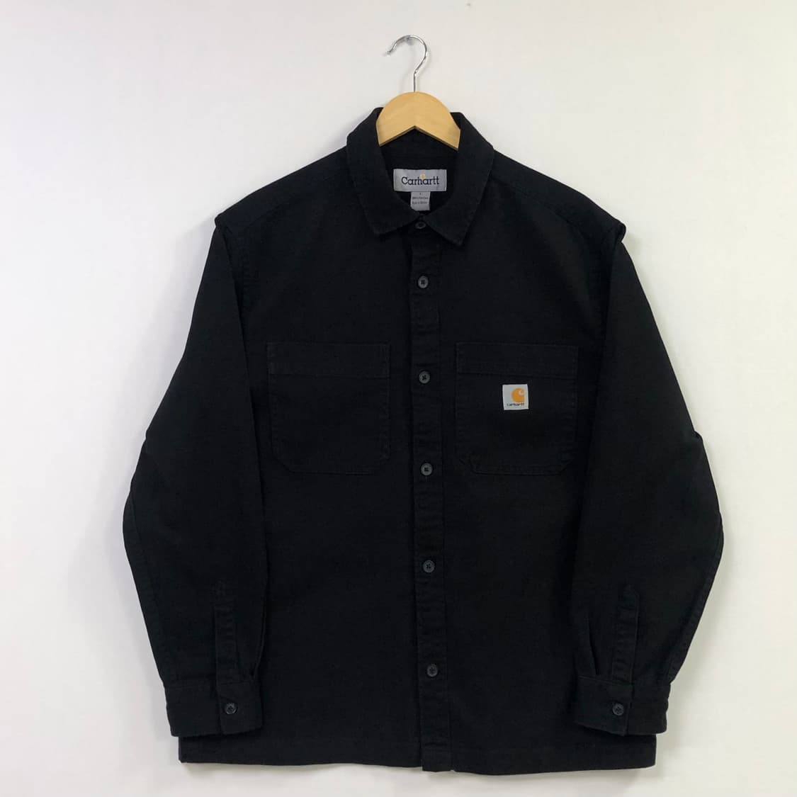 105 칼하트 블랙 헤비 워크 셔츠자켓 상품이미지3