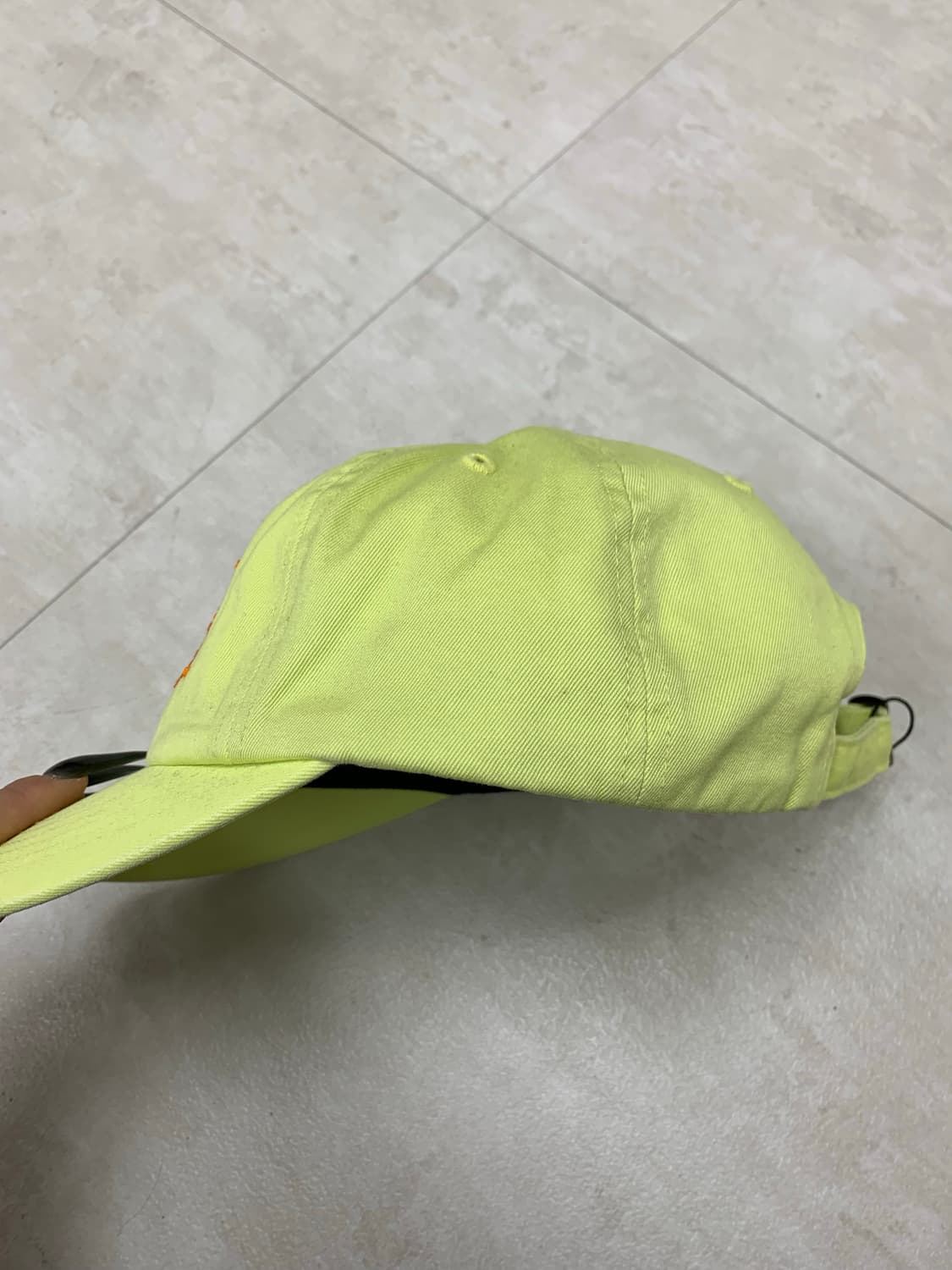 슈프림 25fw 형광 연두 볼캡 #300 상품이미지3