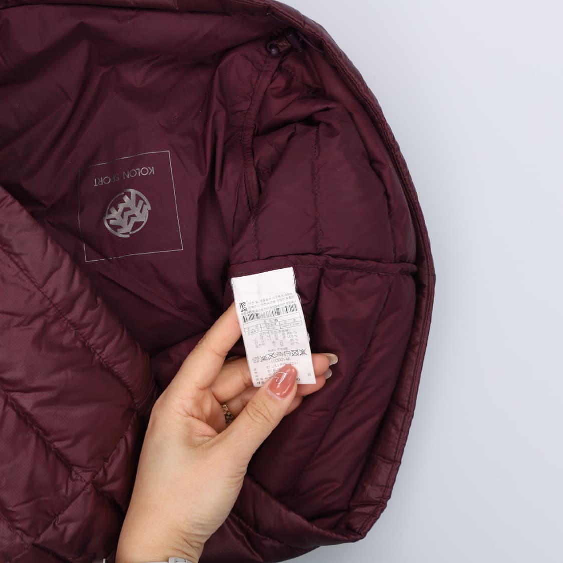 [95] 코오롱스포츠 남성 경량 덕다운 패딩조끼 0106J 상품이미지6