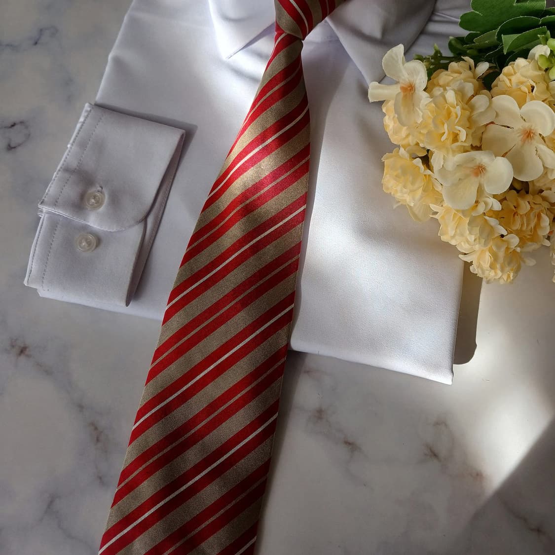 비비안웨스트우드 실크 스트라이프 넥타이 8.8cm A등급 A19478
 상품이미지6