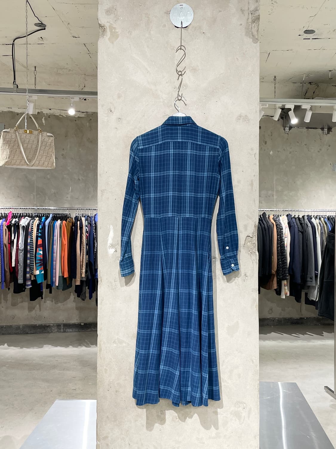 폴로 랄프로렌 블루 트윈 포켓 플레어 롱 원피스 상품이미지6