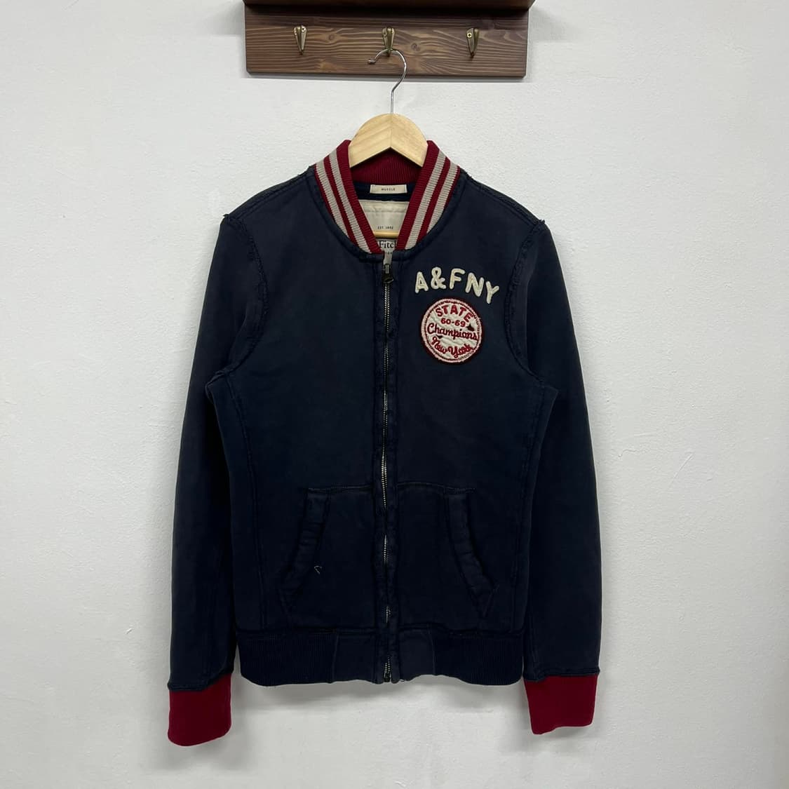 아베크롬비 y2k 올드스쿨 코튼 자켓 져지(S) 상품이미지4