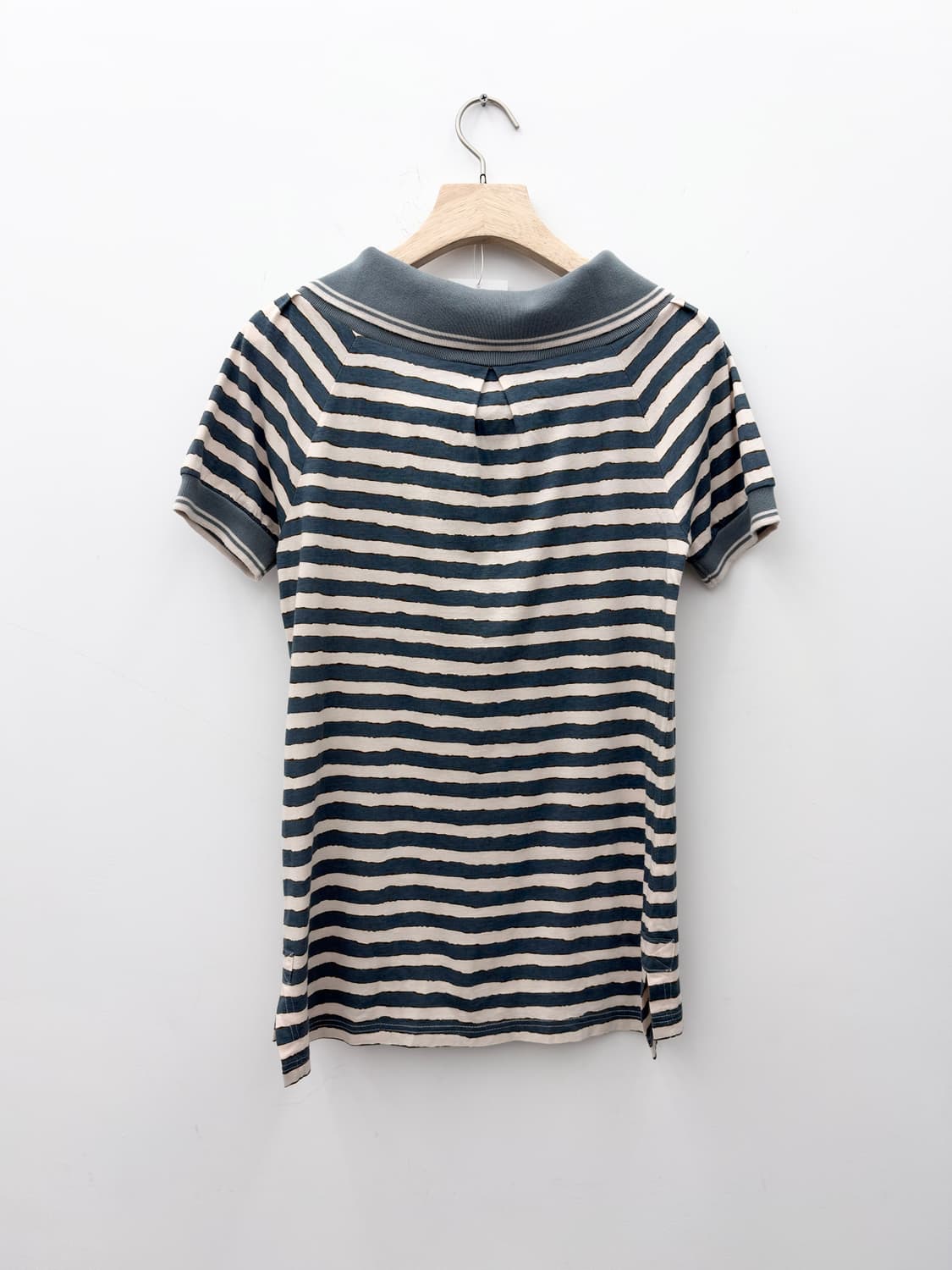 STRIPE BOAT NECK SHIRT 상품이미지5