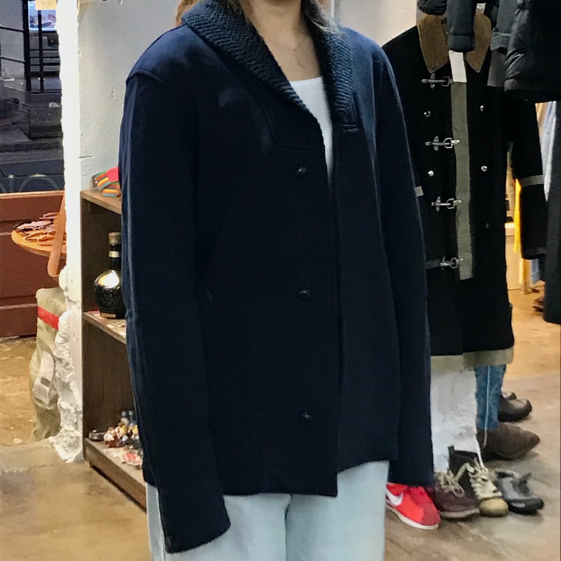 유나이티드 에로우즈 네이비 카라 가디건 자켓 남성 102 105 상품이미지9