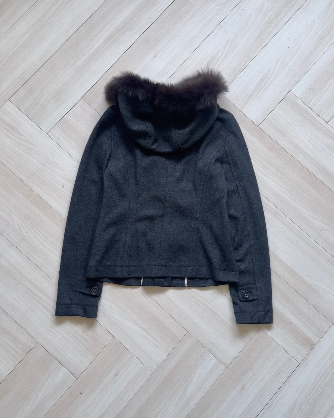 [C'est Privee] Rabbit Wool Duffle Coat 상품이미지5