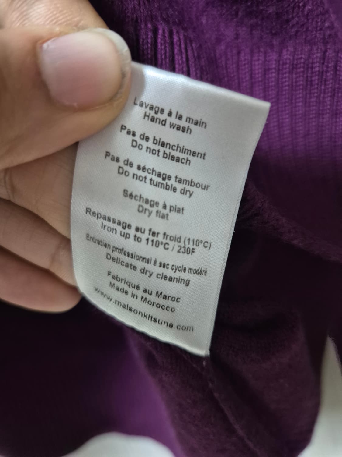 (정품) 메종키츠네 울 니트 양모100 니트 M 여성 상품이미지8