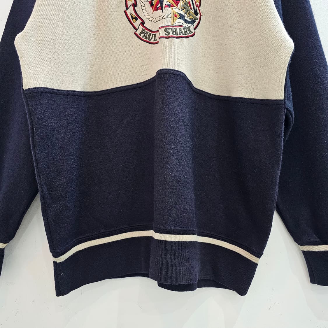 90's 폴앤샤크 배색 맨투맨 상품이미지4