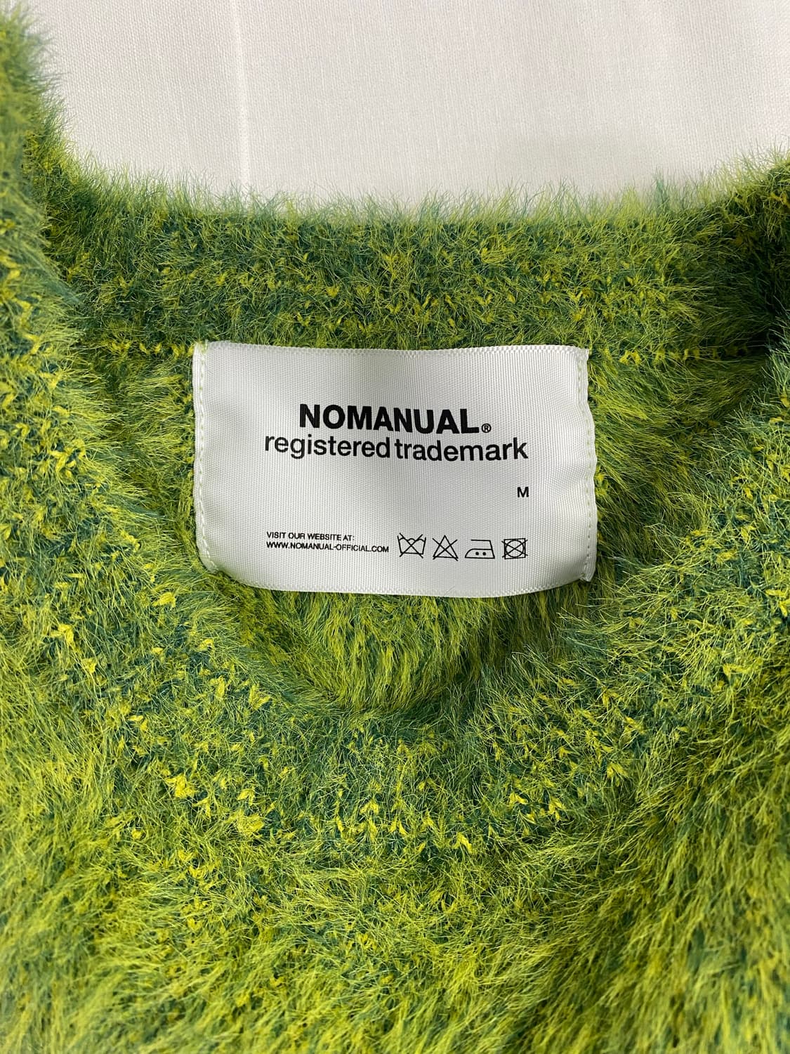 노매뉴얼 헤어리 그린 니트 M 상품이미지5