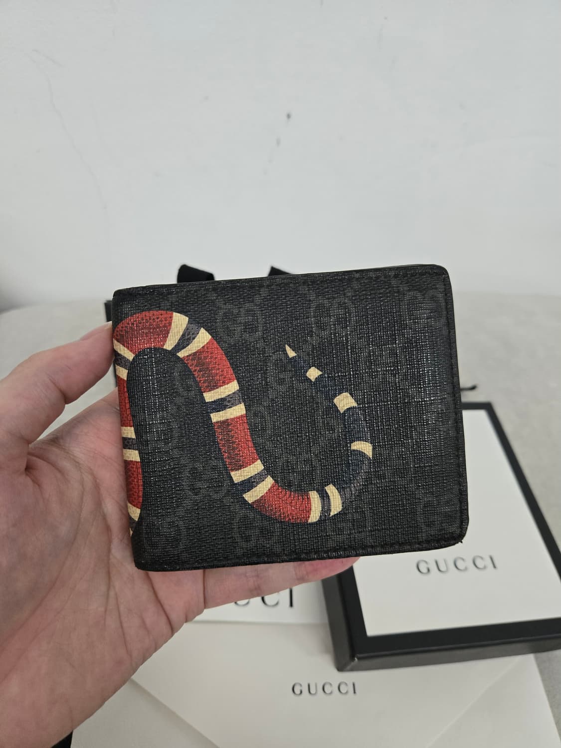 [보증서 정품]구찌 킹스네이크 반지갑 상품이미지4