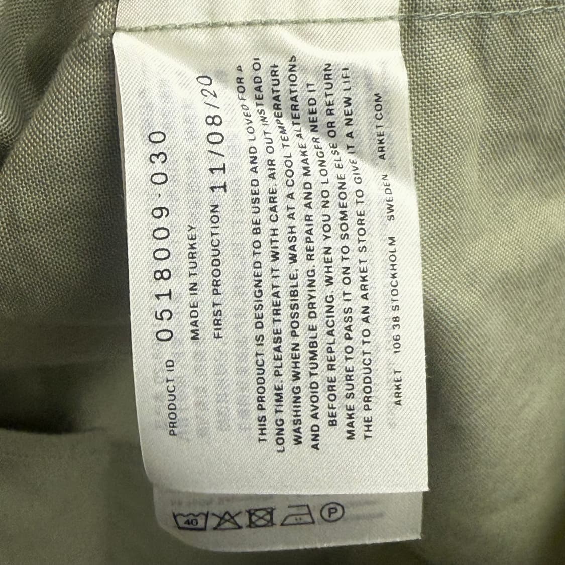 아르켓 옥스포드 레귤러핏 올리브 그린 셔츠 (48) 상품이미지3