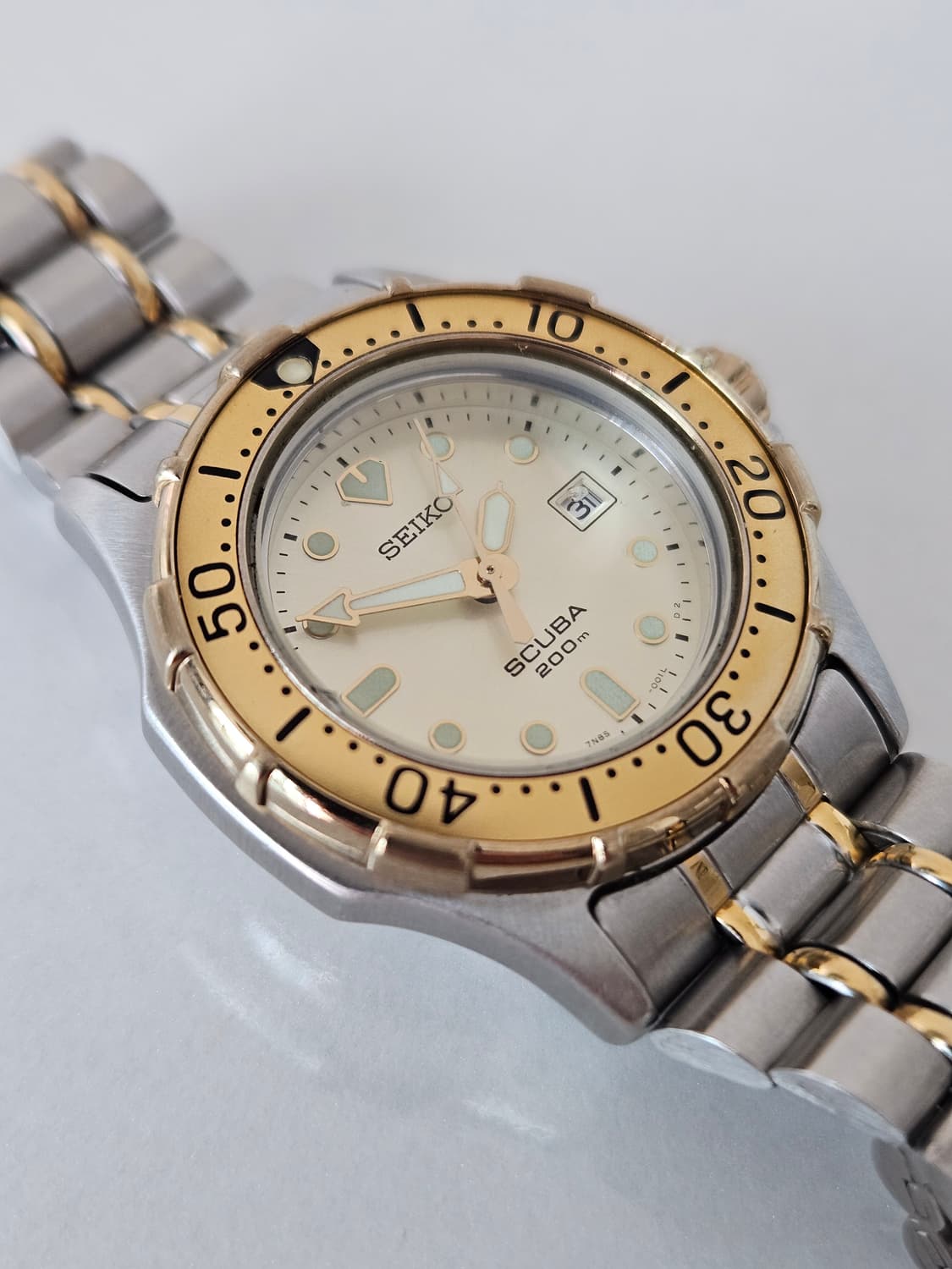 빈티지 세이코 스쿠바 200m 콤비 시계 상품이미지1