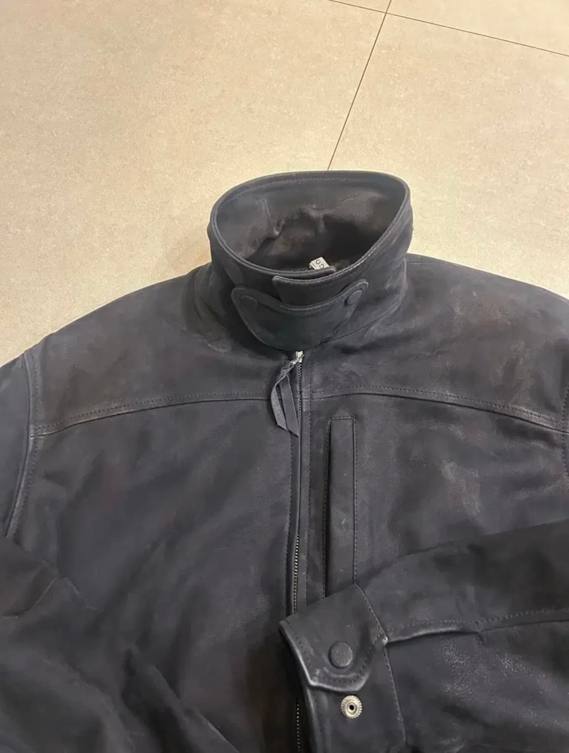CCU/Swing top jacket(cow nubuck)/Black/1 상품이미지4