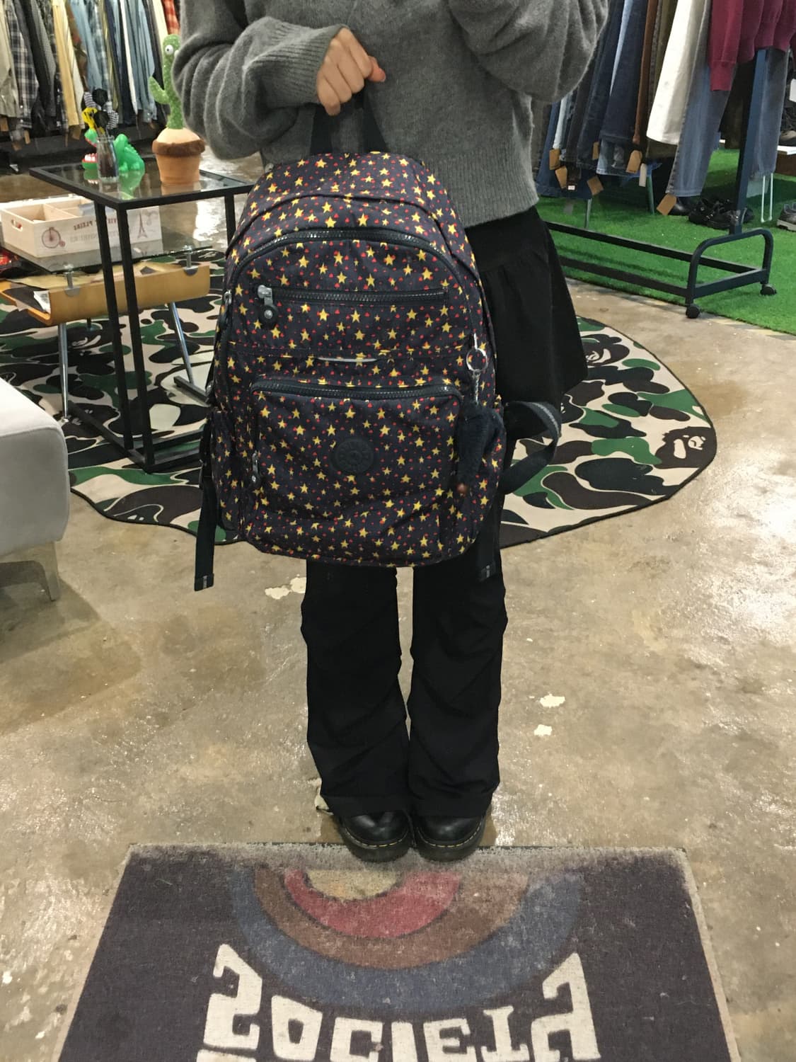 키플링 별 패턴 백팩 상품이미지4