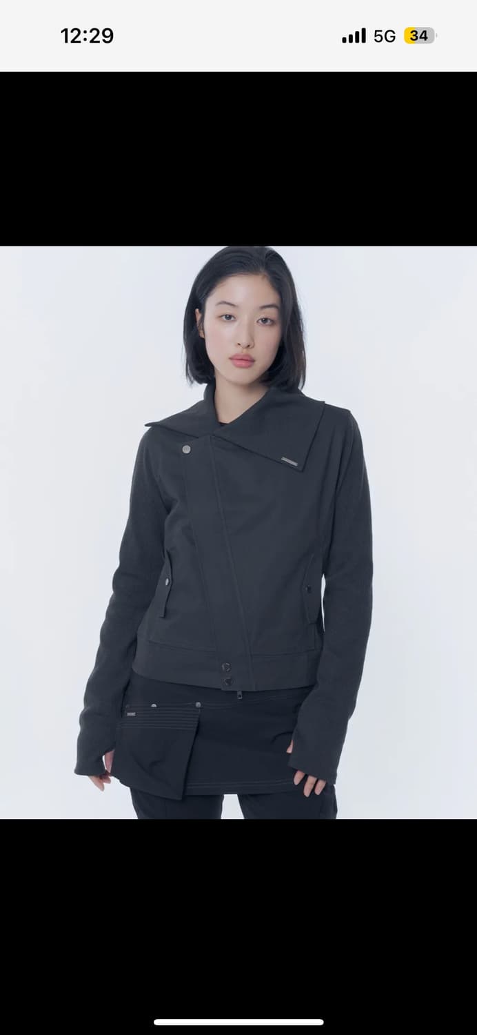 미세키서울 Slash ribbed jacket CHARCOAL 상품이미지2