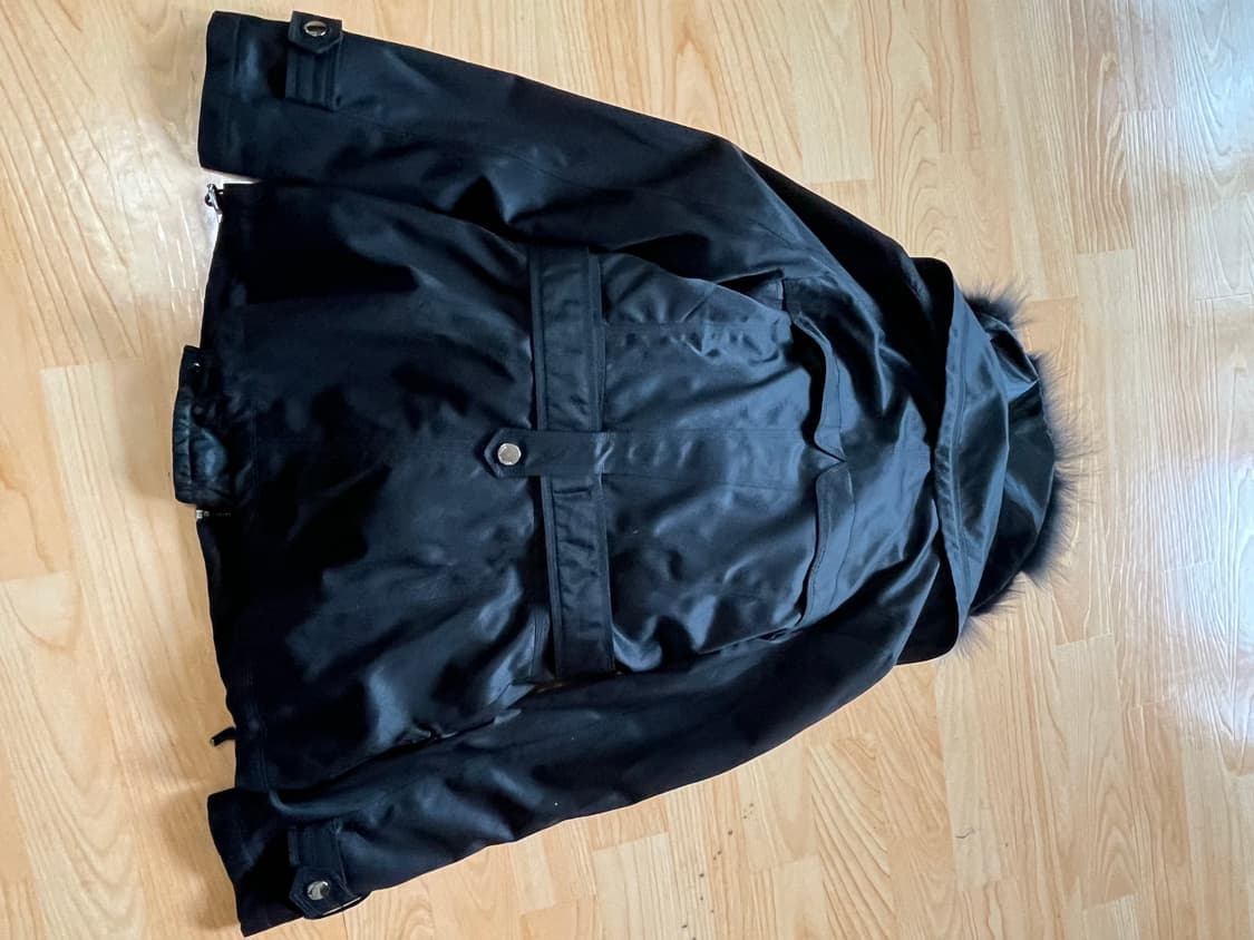 GGPX 블랙 퍼 패딩 S 상품이미지5