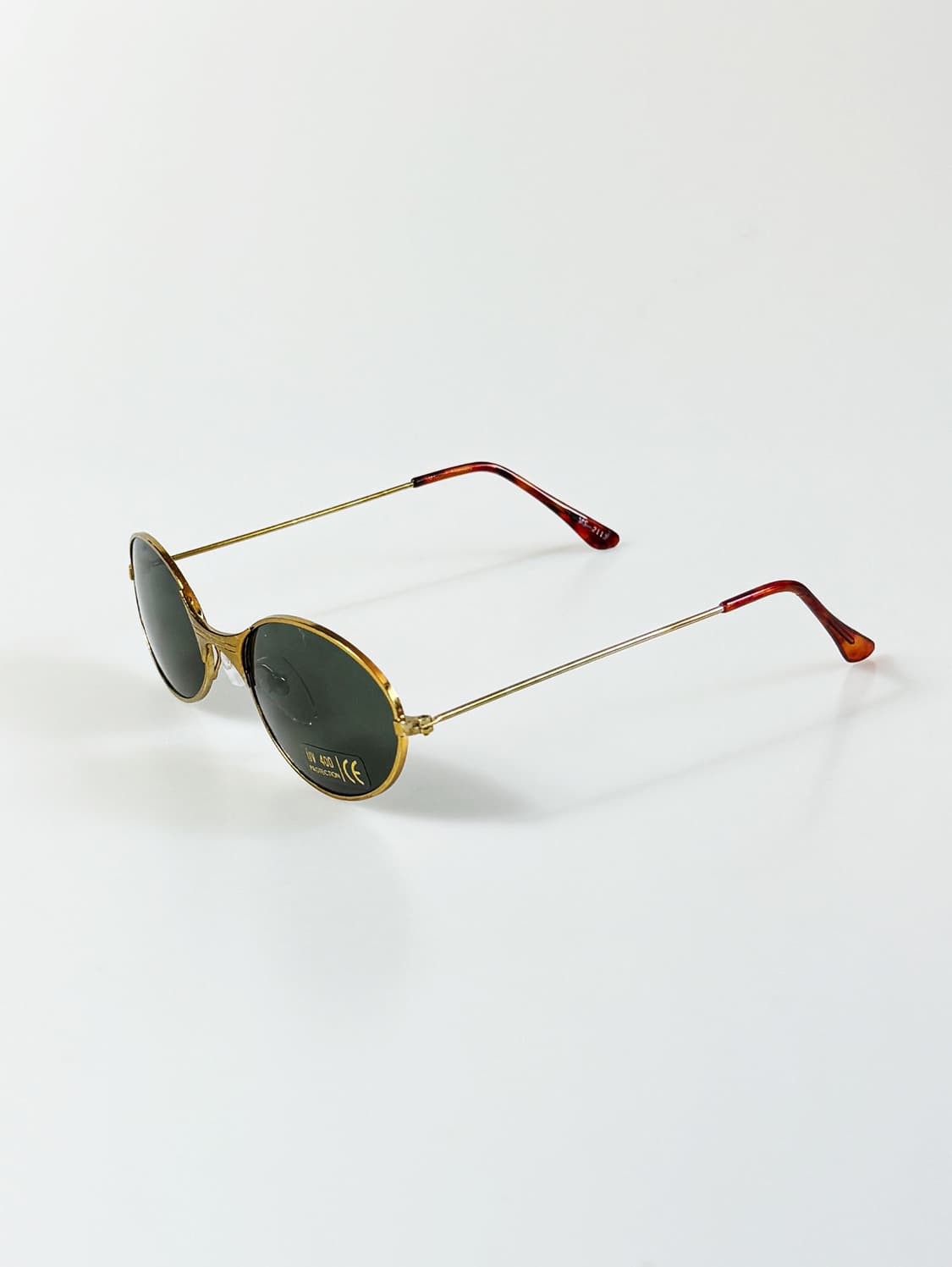 90s 골드 슬림 오벌 프레임 빈티지 선글라스 상품이미지4