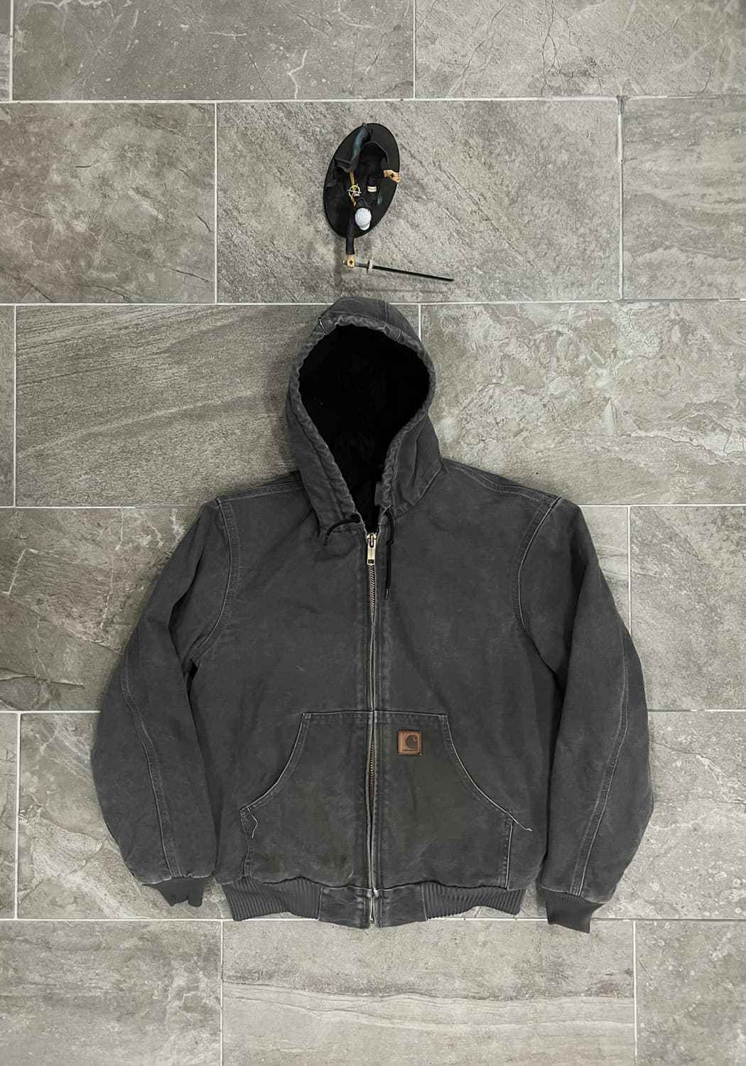 (S) 칼하트 후드 덕 액티브 자켓 J130 GVL 그래블 상품이미지1