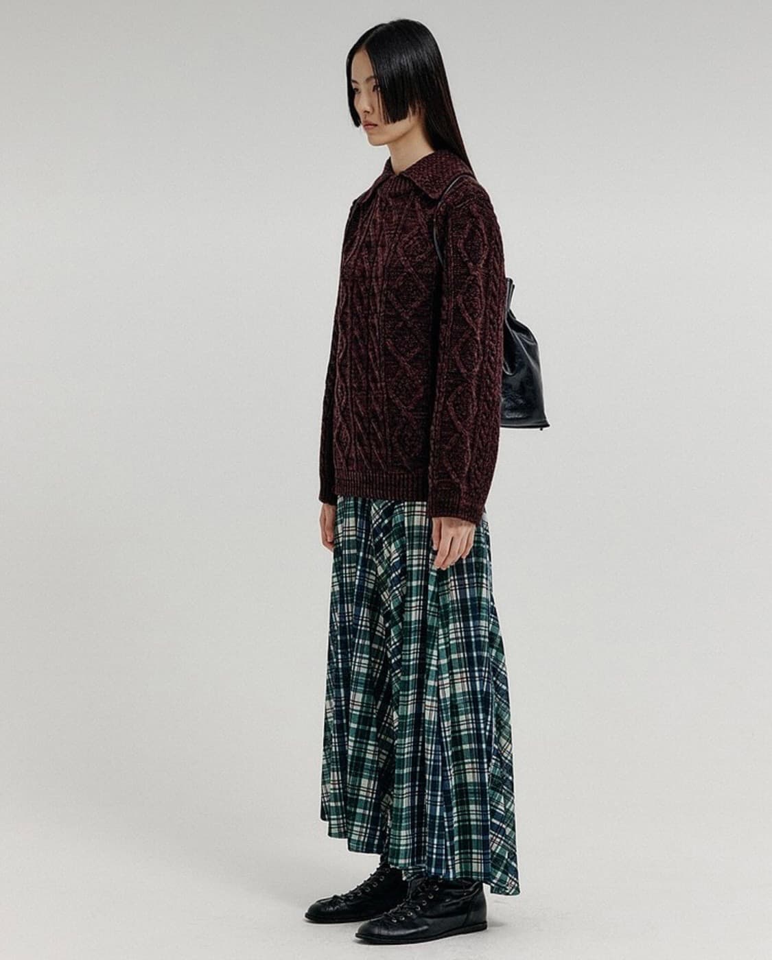EENK cable knit collared turtleneck 상품이미지2