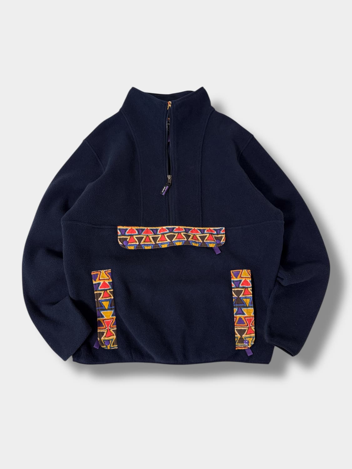 파타고니아 오버사이즈 에스닉 신칠라 하프집 플리스 자켓 상품이미지1