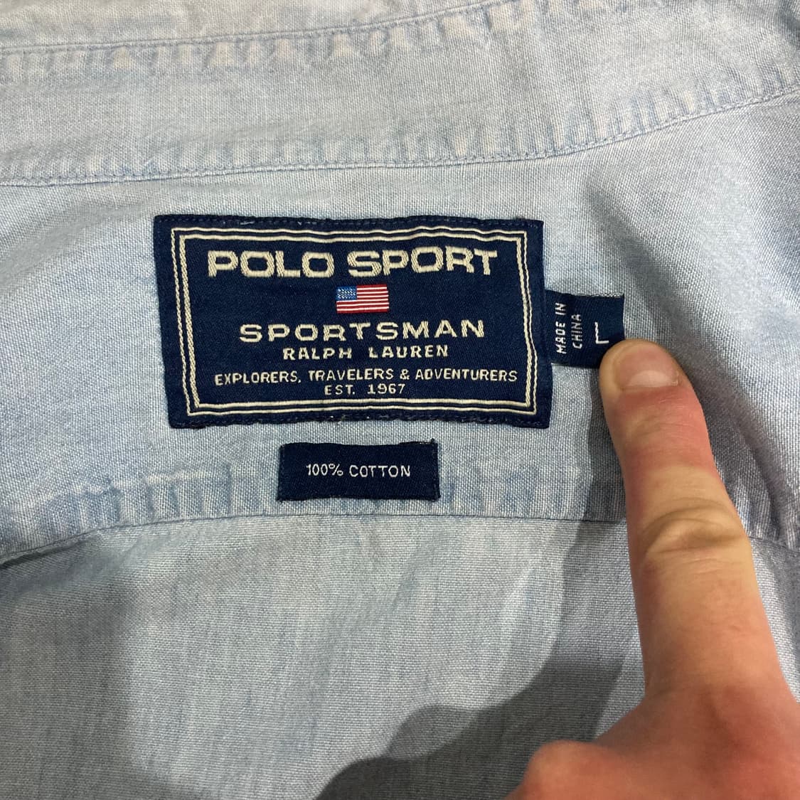 Polo sport Sportsman 샴브레이 셔츠 상품이미지3