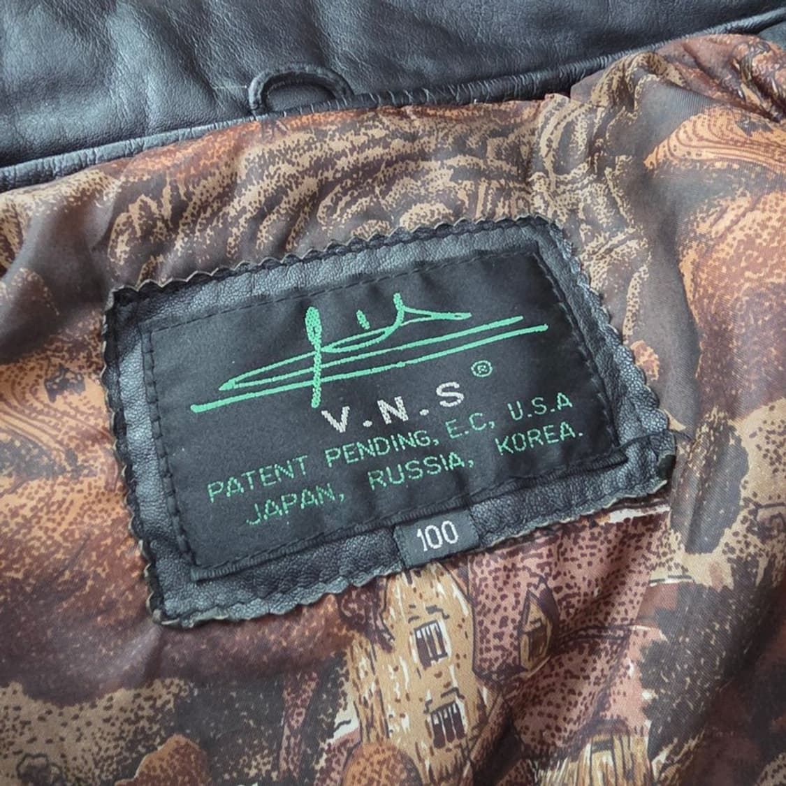 VNS 양가죽 빈티지 클래식 레더자켓 L 상품이미지5