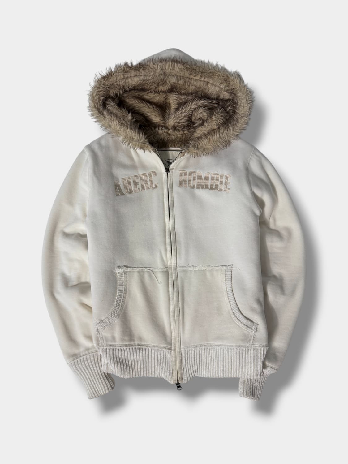 아베크롬비 00‘s 화이트 울프죠 투웨이 후드집업 상품이미지1