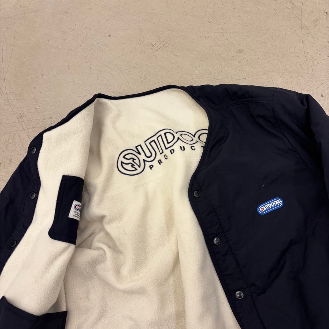 아웃도어프로덕트 빅로고 플리스 리버시블 자켓 상품이미지2