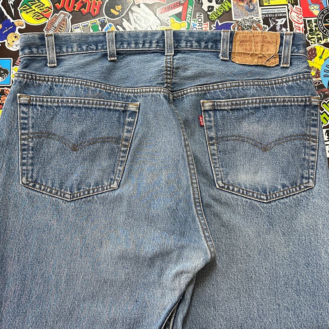 80s USA 리바이스 501 STF 블루 진 데님 팬츠 38 상품이미지3
