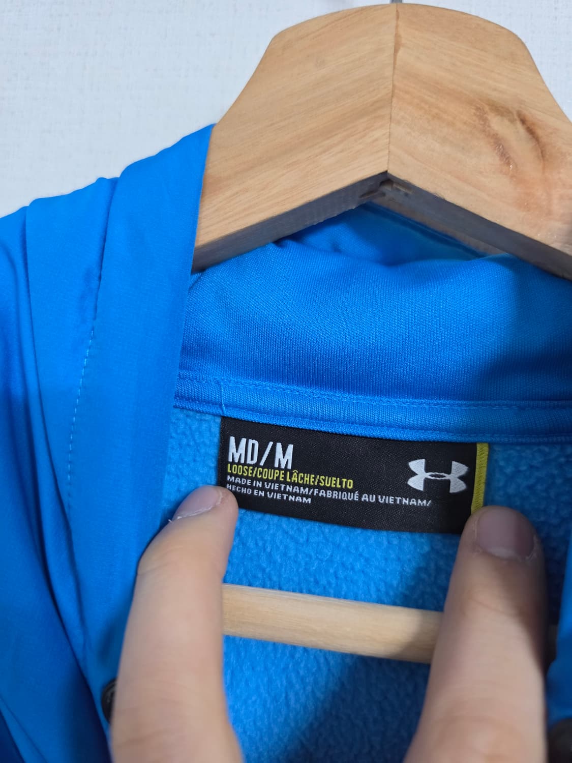 언더아머 하이브리드 패딩 기모 후드티 M 상품이미지2