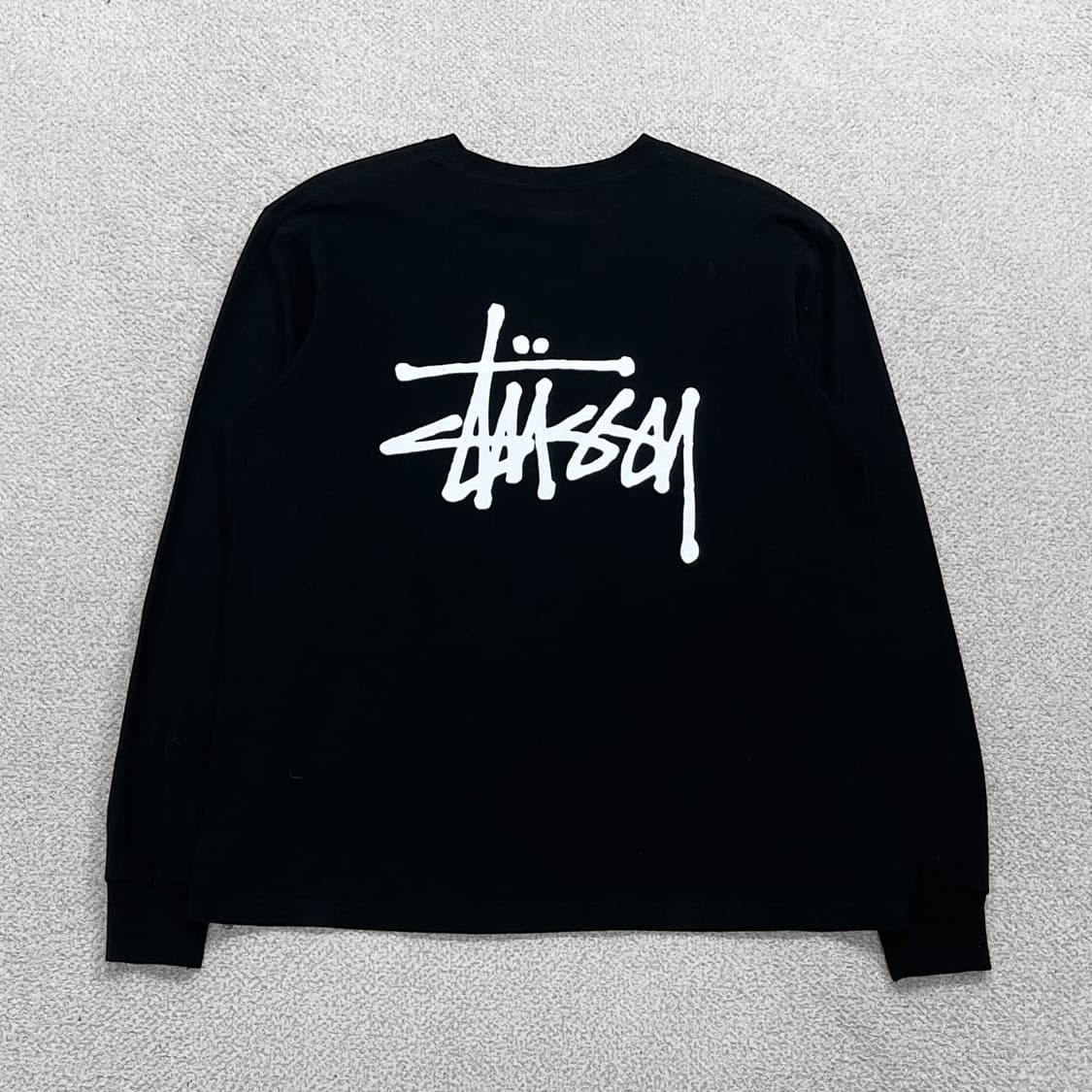 스투시 Stussy 베이직 로고 롱슬리브 블랙 상품이미지1