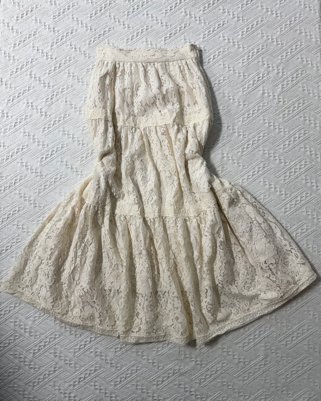 (미사용) 레이스 롱 스커트 상품이미지2